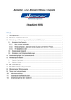 Anliefer- und Abholrichtlinie Logistik Hammer GmbH Co. KG