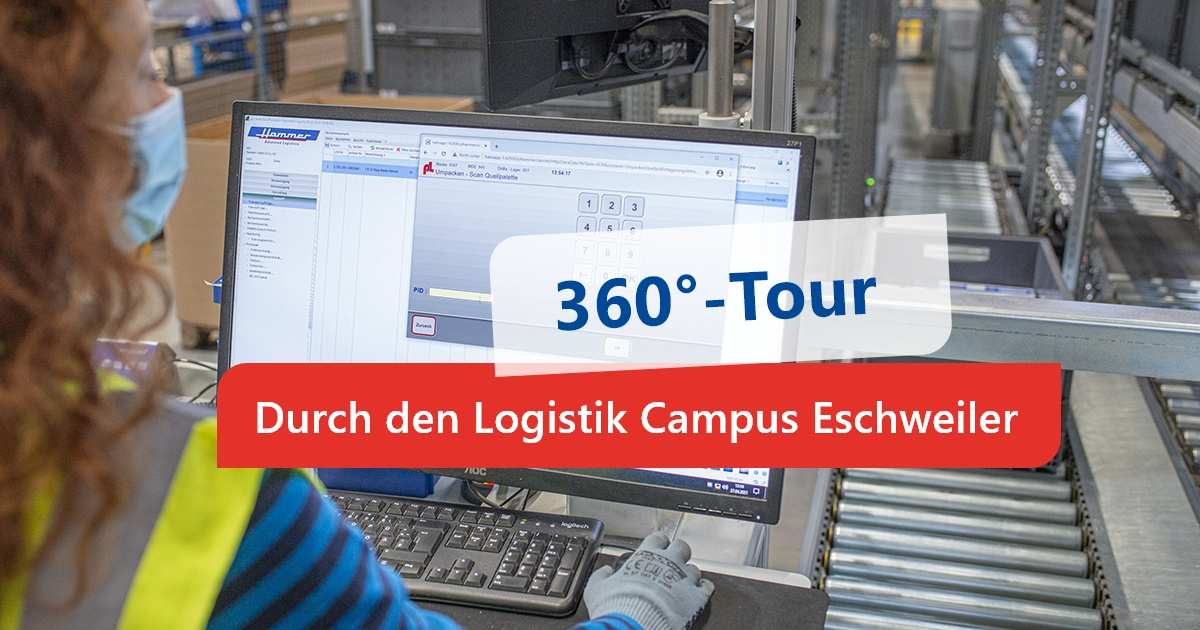 360°-Lagerbesichtigung des Logistik Campus Eschweiler