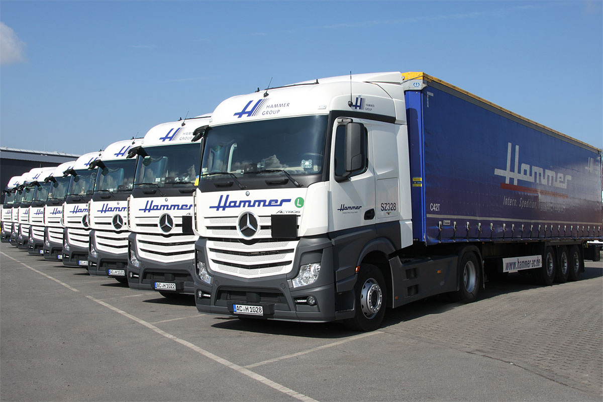 Green Logistics - vehicles fleet with EURO-6-Standard