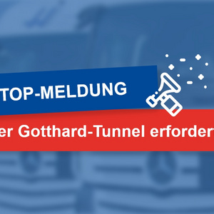 Sperre von Gotthard-Straßentunnel erzwingt Umweg