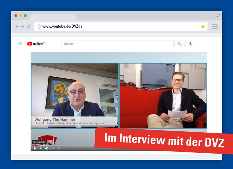 Tim Hammer im Gespräch mit DVZ-Chefredakteur Sebastian Reimann Tim Hammer im Gespräch mit DVZ-Chefredakteur Sebastian Reimann